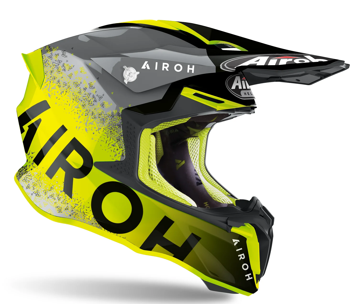 Capacete Airoh Twist 2.0 Bit Amarelo - Spinelli Motos Boutique